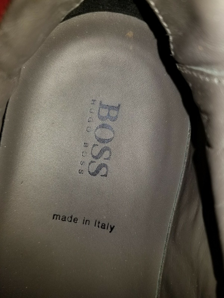HUGO BOSS leather wing tips SHOES - Made in Italy - Size 42  display picture 3