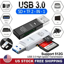 USB3.0 SD Card Reader for PC Micro SD Card to USB Adapter for Camera MemoryC USA