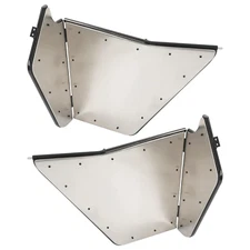 Powder Coated Steel Black Full Door Set For Yamaha Rhino 4x4 2007-2013