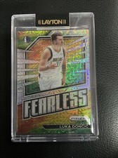 2022-23 PANINI PRIZM #13 LUKA DONCIC FEARLESS Silver MOJO PRIZM /25 Mavericks SP