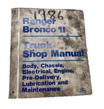 1986 Ford Ranger Bronco II Truck Shop Service Manual 23 Turbo Diesel SKUA17