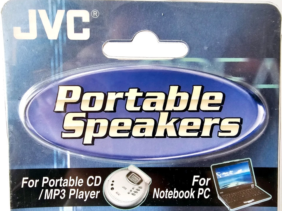 Sistema de altavoces portátiles JVC SP-A110 plateado de colección muy raro Foto 2 de 4