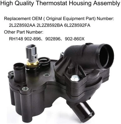 Thermostat Housing Kit With Sensor For Ford Explorer & Mercury Mountaineer 2002-2010 V6 4.0L