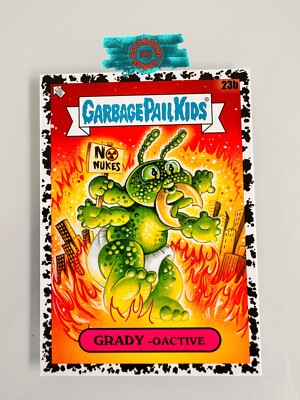 23b Grady-Oactive BLACK Hole parallel Garbage Pail Kids Intergoolactic Card GPK