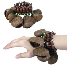   Import Duties Apply  Natural Shell Rattle Handmade Percussion Shaker Seed Rattle
