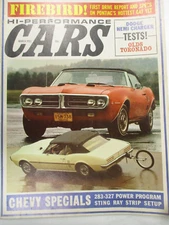 BACK ISSUE HI-PERFORMANCE CARS MAGAZINE MARCH 1967, HEMI CHARGER, FIREBIRD, OLDS