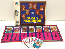 Vintage NOSEY NEIGHBOR CARD GAME Milton Bradley #4103 1981 Complete
