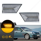 2x LED side indicator turn signal for Opel Signum | Vectra C | year 2002-08 | clear glass