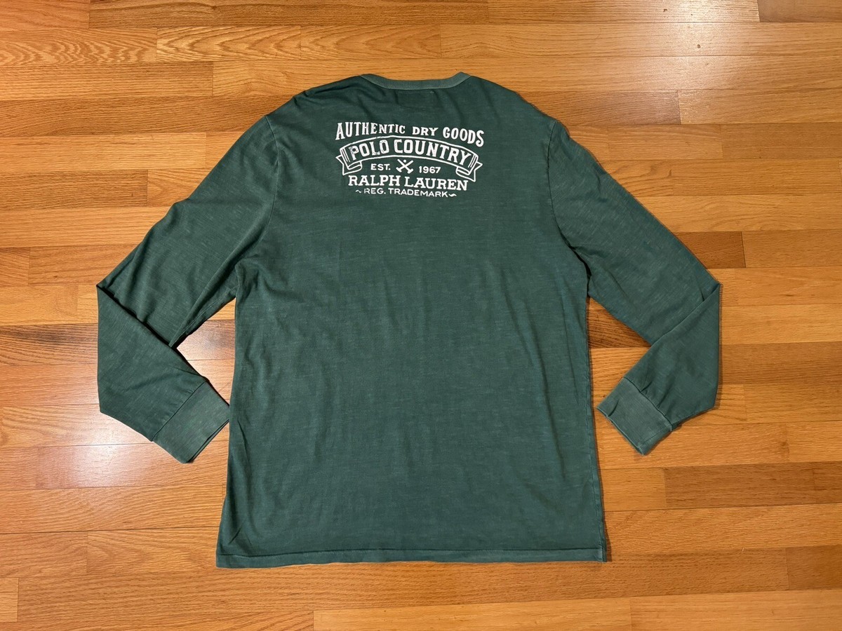 New XL Polo Ralph Lauren Country Authentic Dry Goods 1967 Long