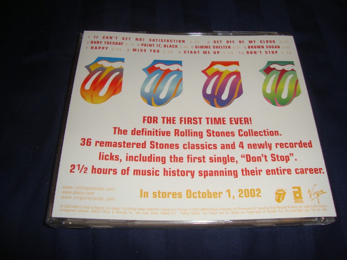 rolling stones forty licks (10曲入CD＋RARE) Rolling Stones Forty Licks (CD, 2002): 24 Page BOOKLET ONLY