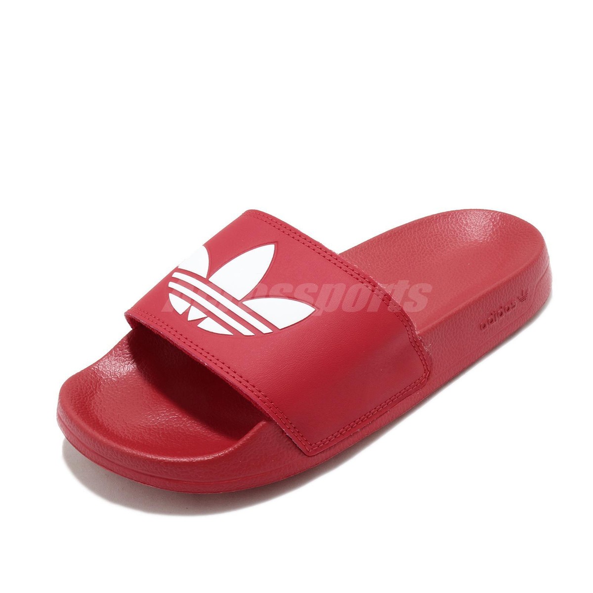 NEW ADIDAS ORIGINALS MEN\'S ADILETTE LITE TREFOIL SLIDES ~ SIZE US 10#FU8296  RED adidas Originals ADILETTE LITE FU8296 Red main image 2