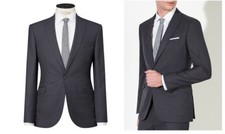 Kin by John Lewis Farley Birdseye Suit Jacket - Graphite Size 38R BNWT RRP  109