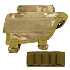 Shooters Gate Shotgun Buttstock Cheek Rest with Shell Carrier - TACCAM