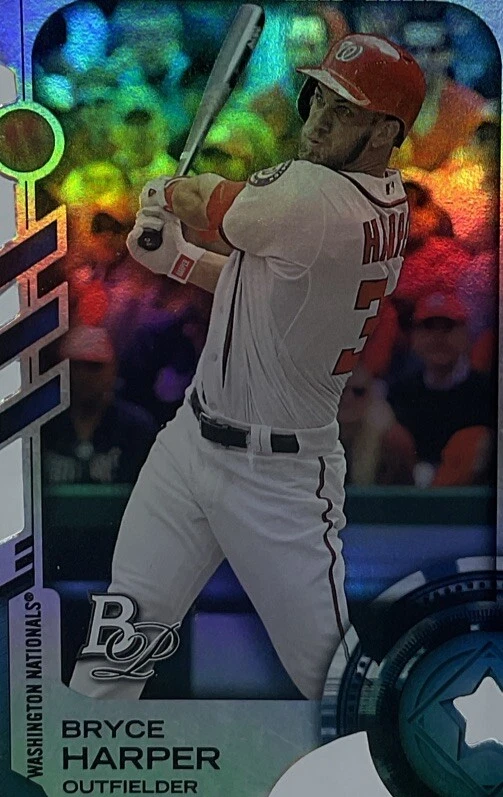 Bryce Harper PSA 6 - 2014 Bowman Platinum 5 herramientas troqueladas - Nacionales, Filis Foto 4 de 4