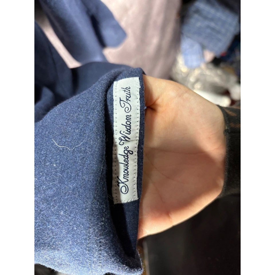 Suéter Robert Graham Para Hombre XL Azul Pullover Manga Larga Calce Clásico Foto 4 de 4