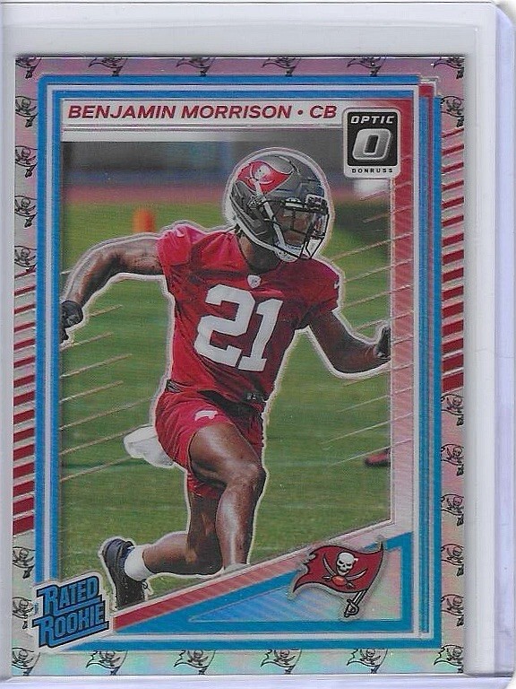 2025 Optic Benjamin Morrison #236 Rated Rookie Team Logo Prizm /32 RC Bucs
