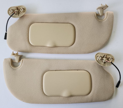 2006-2009 Ford Explorer Sport Trac Sun Visor Tan Camel Driver Passenger LH RH