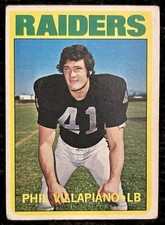 1972 Topps #108 Phil Villapiano- Oakland Raiders! VG/EX - Rookie Card. rookie card picture