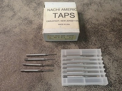 NEW Nachi 54058 M2 x 0.4 D3 Str 3 Flute HSS Metric Bottoming Tap 10 Pack (BN79)