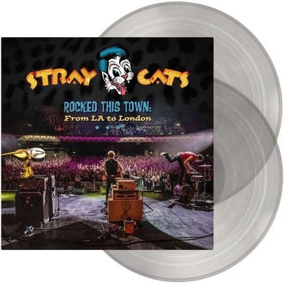 Stray Cats Rocked This Town clear 2 VINYL From LA To London only 300 copy ! dent