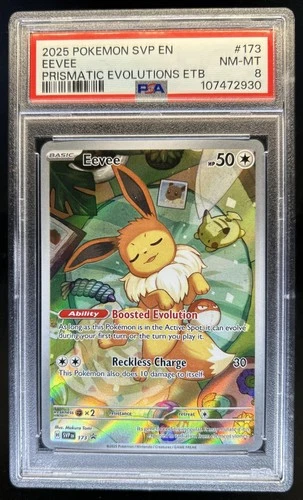 2023-25 Pokemon SV Black Star Promos - SVP EN Eevee #173 PSA 8