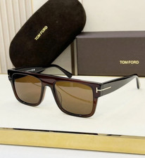 Tom Ford Bright Brown Square Frame Sunglasses...