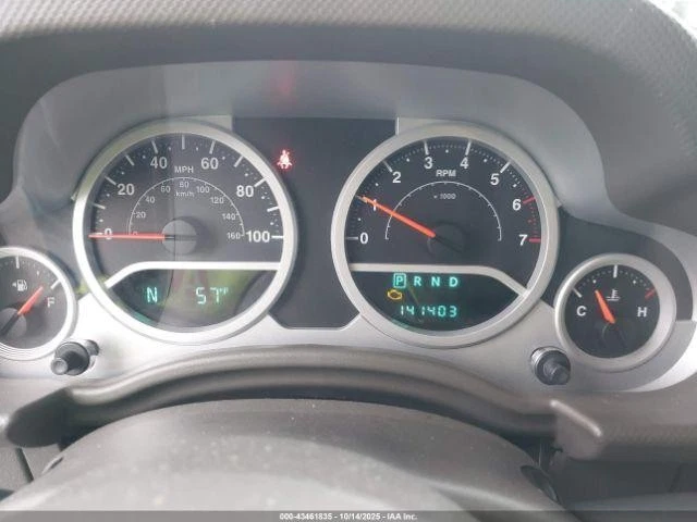 Medidor de velocímetro usado para: Jeep Wrangler Cluster 2008 120 MPH con temperatura y compa Foto 3 de 4