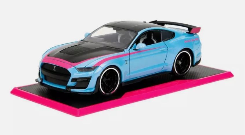 Ford Mustang Shelby GT500 2020 bleue 1/24 Jada Toys pour décorer votre bureau
