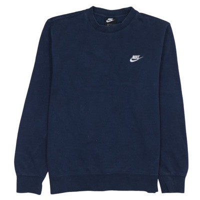 Nike Herren Pullover Sweatshirt Blau Rundhals M Classic Fit