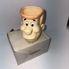 Hanna Barbera 1990 Mug George Jetson With Box 4 1/4" Tall