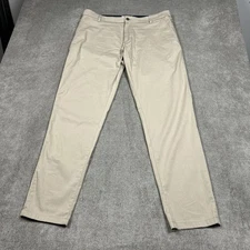 Birddogs Pants Mens 36x32 Khaki Tech Performance Golf No Liner Chino Casual