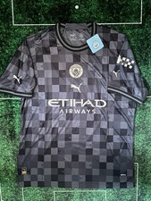 Manchester City 145th Anniversary Special Edition Replica Black Soccer Jersey
