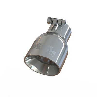 SpeedFx Exhaust Tail Pipe Tip - 2-1/2 Inch Inlet, 4 Inch Outlet, 304 Stainless S