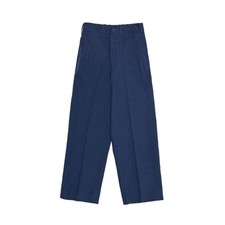 1970s US Army Tropical Blue Wool High-Waisted Trousers   Made in USA   W26 L26