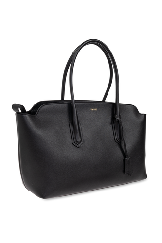 TOM FORD Black Leather Shoulder Bag New & Authentic - Picture 2 of 5
