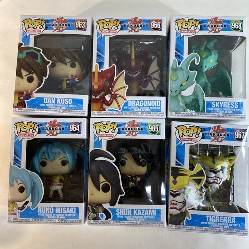 Funko Pop Animation lot of 6 Bakugan Battle Brawlers 966 967 968 965 964 963