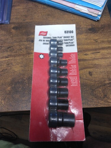 EXTERNAL TORX PLUS SOCKET SET, automotive tool, hand tools, 9-pc set. New. - Picture 6 of 9