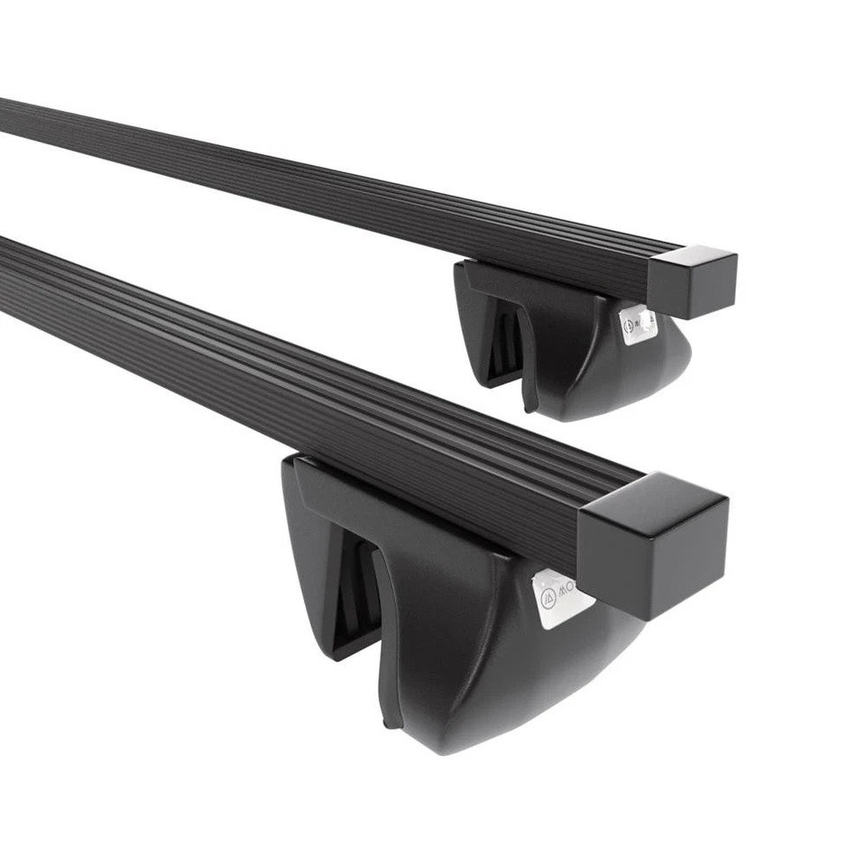 Barres de toit en acier pour Mercedes-Benz GL X164 5p (2006-2012) O noir rails - Photo 3/4