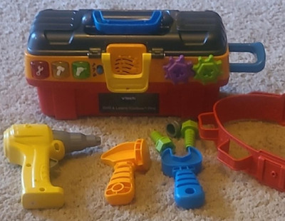 Toddler-Friendly Vtech Drill and Learn Toolbox - Fun & Educational Playtime Tool