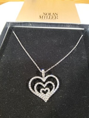 Nolan Miller Glamour Collection Gracious Heart Enhancer Pendant Necklace 16'' NEW