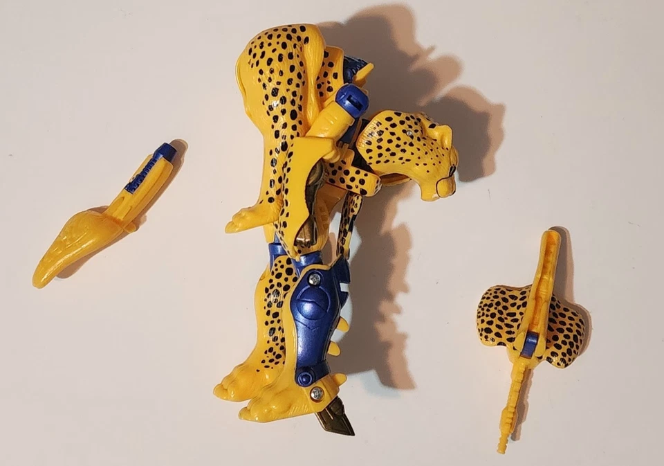 Transformers Beast Wars Cheetor Complete Reissue Deluxe Green Eyes - Image 4 of 4