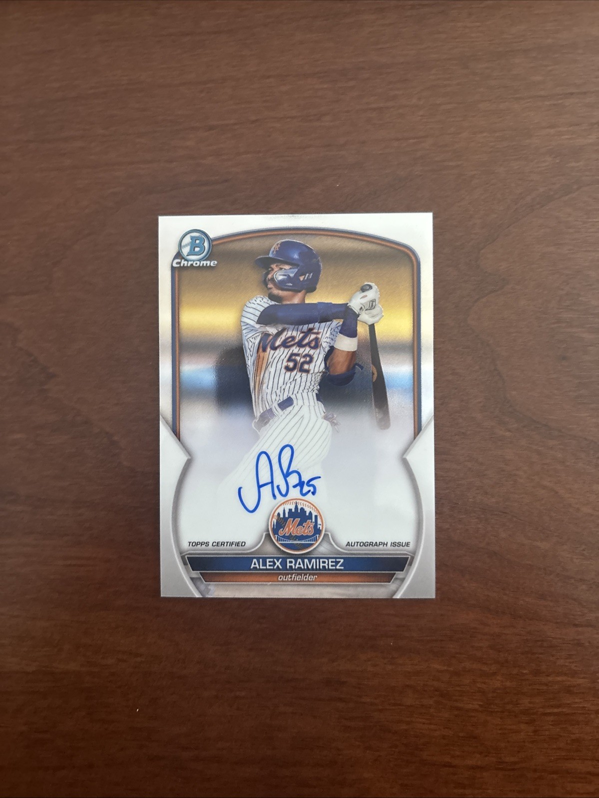 1st 2023 Bowman Chrome AUTO CPA-AR ALEX RAMIREZ Rookie Card Mets