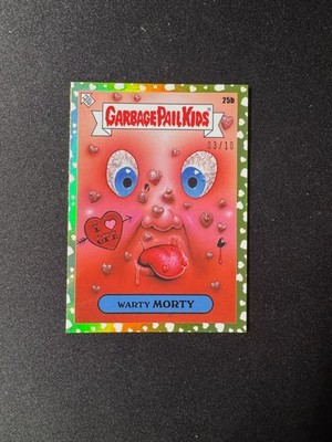 2026 Topps Garbage Pail Kids Valentines Day Warty Morty Yellow Hearts /10
