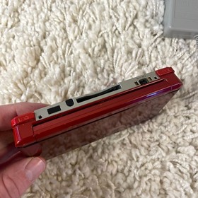 Nintendo 3DS Flame Red Handheld Console System CTR-001 Tested