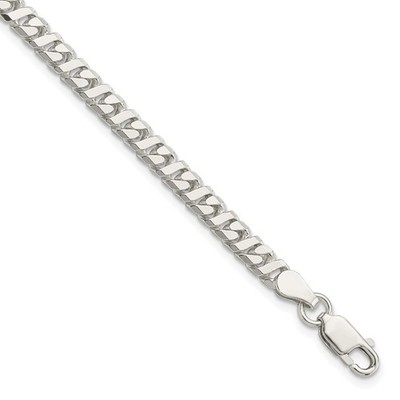 925 Sterlingsilber 4,25 mm Ausgefallene Kette Halskette 8 Zoll Herren Damen