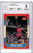 1986 Fleer Basketball Complete Set All Graded 9's, 8.5's,8's 132 Jordan BGS 8