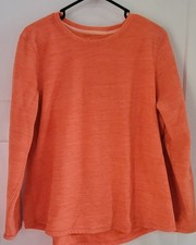 Tek Gear Fleece Sweatshirt XXL Crew Neck Pullover Orange pink