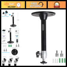 Adjustable Mini Ceiling Wall Projector Mount Stand, 175mm, Black - Secure Vers