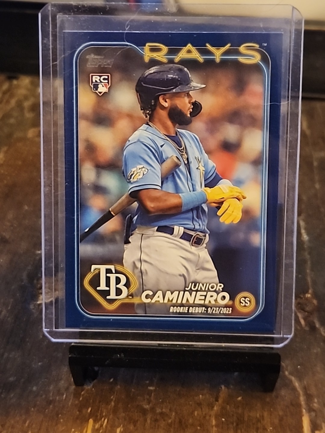 2024 Topps Update Series - Rookie Debut Junior Caminero #US223 Royal Blue (RC)