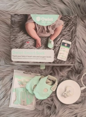 Owlet Smart Sock Baby-Überwachungsset mit Basisstation, Grün 1st Generation